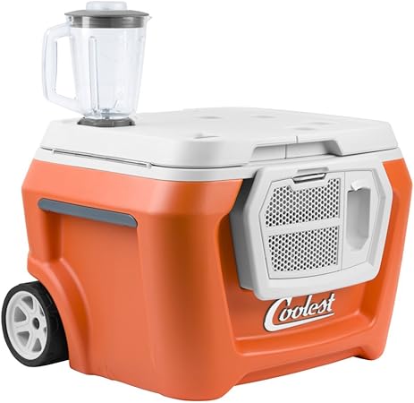 cooler with speakers and blender