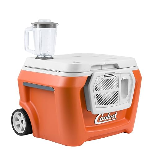 55 Quart Coolest Cooler with Built-in Ice-crushing Blender