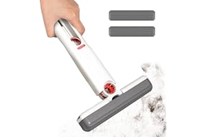 Portable Cleaning Mop - Wet and Dry Self Squeezing Sponge Mop,Household Cleaning Supplies, Duster for Home Apartment Dormitor