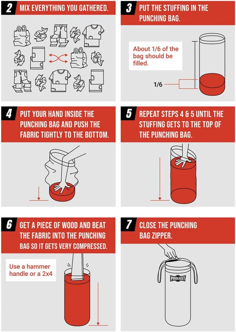 punching bag stuffing