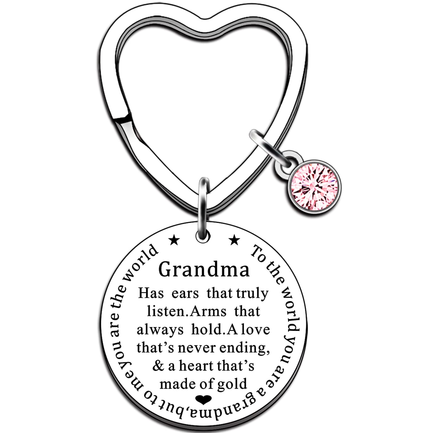 JMIMO Grandma Keyring Gifts From Granddaughter Grandson Grandchildren Family Tree Gifts for Grandma Grandmother