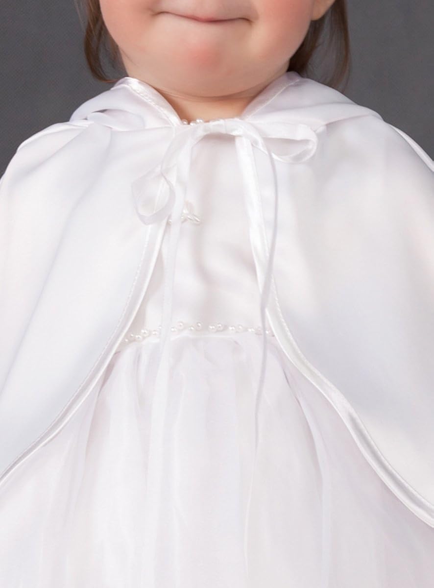 Boutique Magique Cape De Bapteme Blanche Bebe Satin Avec Capuche Bebe Puericulture Bebe Fille 0 24m Lawawarenesssociety In