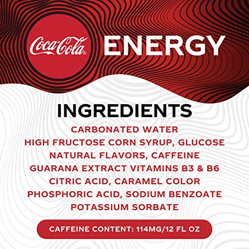 Coke Energy, CocaCola Energy Drinks with Vitamin B6, Vitamin B3