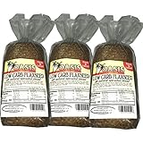Oasis Flaxseed Bread, 3 Pack- Low Carb, All Natural, Sprouted