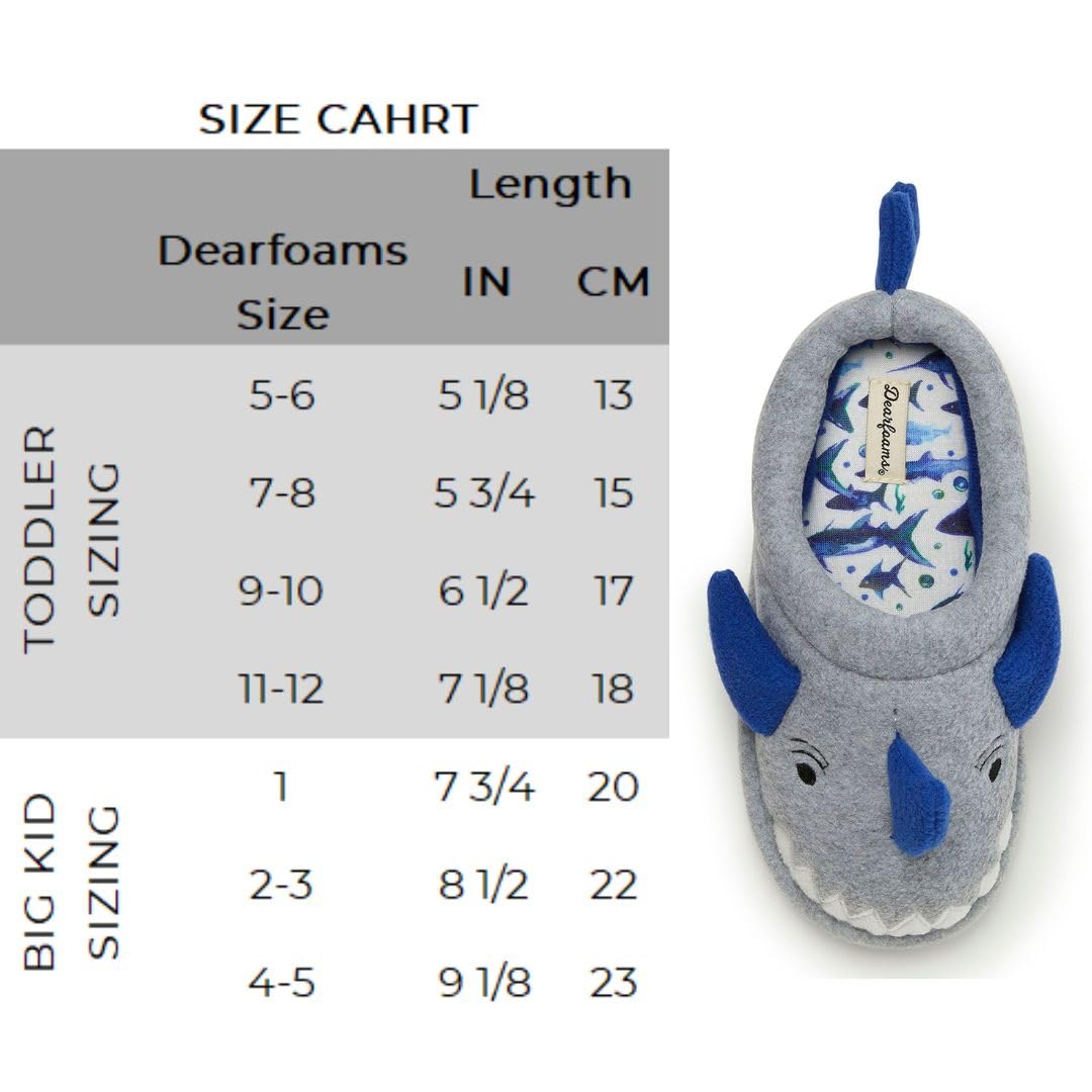 Dearfoams unisex-child Kids Toddlers Whimsical Animal Critter Washable Slipper