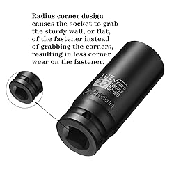 TUZkozs 1/2-Inch Drive 22mm Deep Impact Socket with