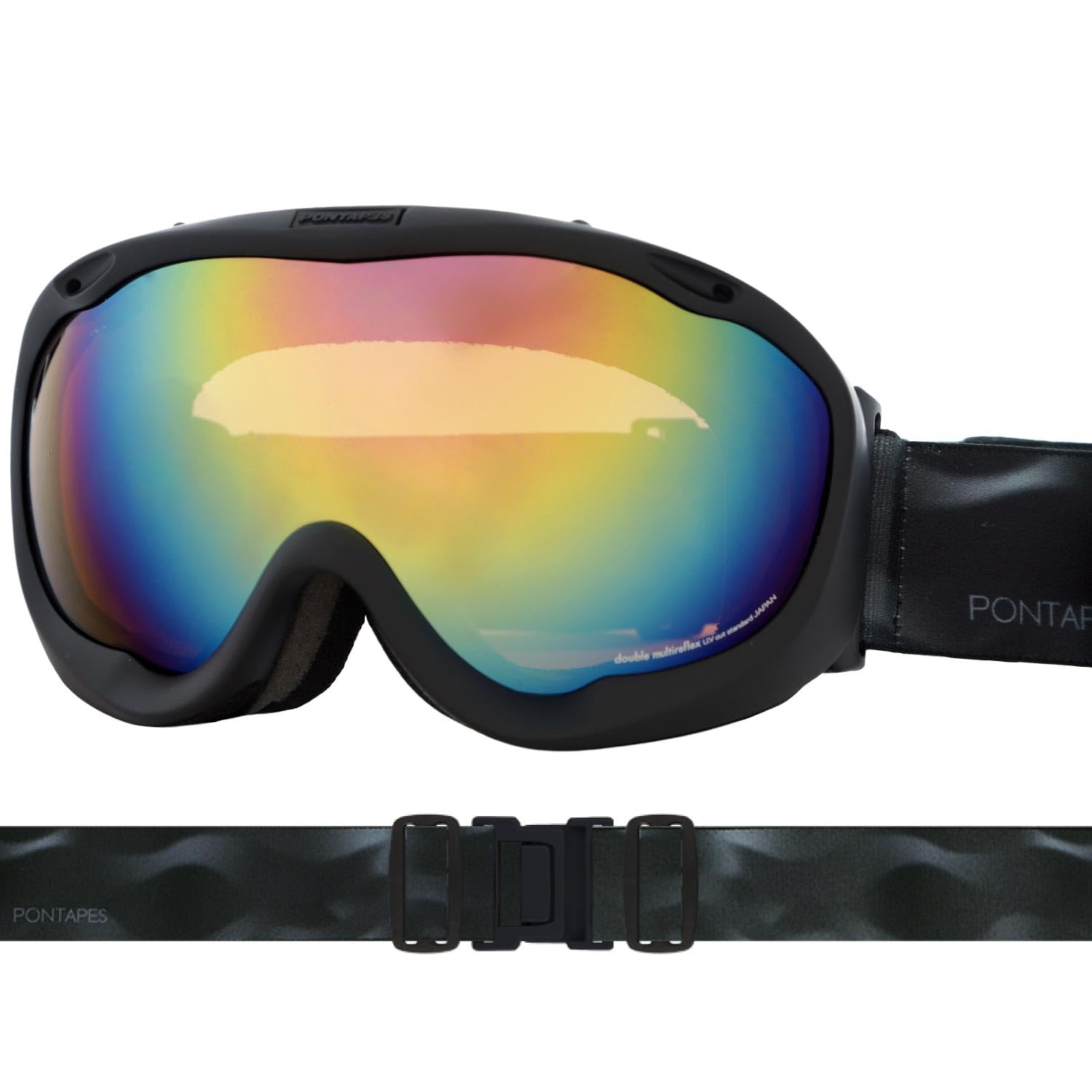PONTAPES スキーゴーグル ブラック ポンタぺスの商品画像