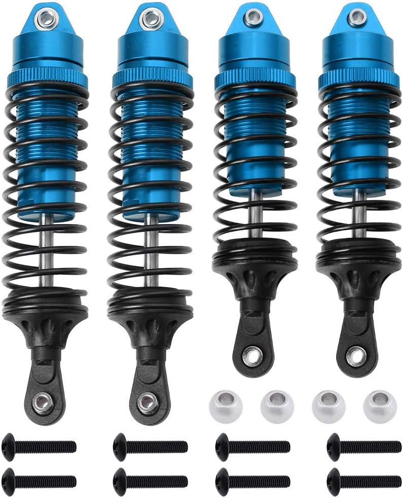 HobbyparkShocks for 1/10 Traxxas Slash 2WD 4x4 Hoss Rustler Stampede Bandit VXL Nitro Shock Absorber Damper Set Upgrades Parts Replace of 5862 (Blue)
