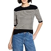 NIC+ZOE Womens Stripe Pure Cotton Sweater Tee