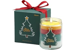LIHOME Christmas Candles - Christmas Gifts for Women, Aromatherapy Candle for Home Scented, Natural Soy Wax Pine Scented Candles