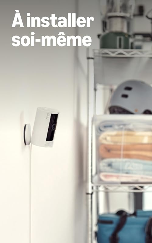 Caméra intérieure (Indoor Camera 2e gén.) | Caméra de surveillance wifi sur secteur pour animaux, vidéo HD 1080p, audio bidirectionnel, cache de confidentialité | Essai Ring Home gratuit 30 j.