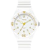 Facasu Kids Analog Watch for Boys Girls,50M Waterproof Children Quartz Soft Strap,Easy to Read Learn Time Watch for Kids Ages 4-15