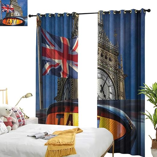 Amazon Com Thermal Curtains Union Jack Union Jack Flagon Pole And