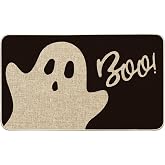 Artoid Mode Ghost Boo Halloween Doormat, Spooky Home Decor Low-Profile Switch Rug Door Mat Floor Mat for Indoor Outdoor 17x29 Inch