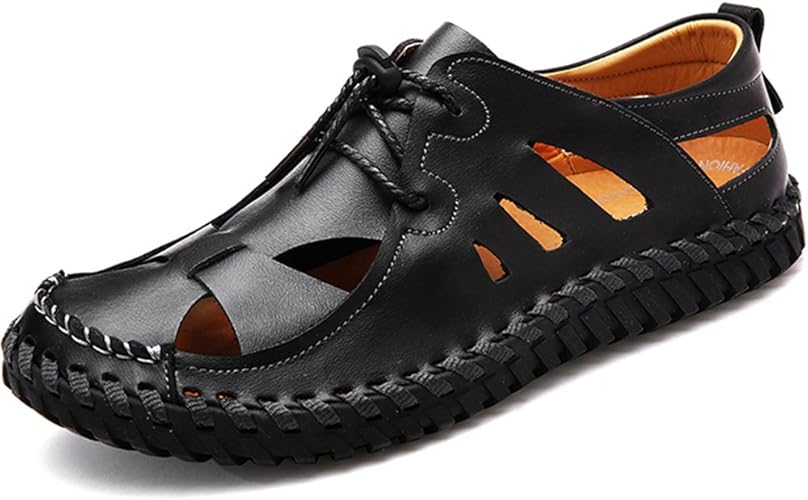 mens closed toe beach shoes