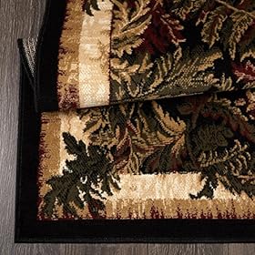 Home Dynamix Optimum Kawan Area Rug 5'2" x 7'2" Traditional Area Rug, Black/Burgundy/Ivory 610CXfGr6DL