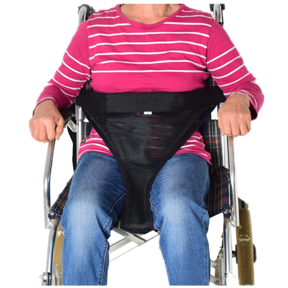 Photo 1 of Wheelchair Safety Seat Belt, Breathable Medical Hospital Straps, Adjustable Safety Harness, Anti-Slip Chair Waist Lap Strap Auto Style for Elderly, Patients, Disabled (Black)