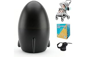 Portable Stroller Rocker Device with 5 Vibration Levels, Rechargeable Bouncer for Cribs, Strollers, Water-Resistant Baby Snoo