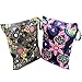 wegreeco Wet Bag, Baby Wet Dry Cloth Diaper Bags, 2 Pack (Flower, Dotty)