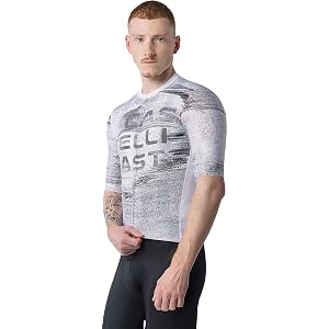 CASTELLI Stratus Logo Jersey White/Smoky Gray M