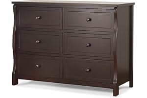 Sorelle Furniture Princeton Baby Dresser – Dresser for Nursery, Kids Bedroom Furniture, Dresser Drawers, Storage for Child’s Room with Drawers, Nursery Furniture for Infant-Espresso