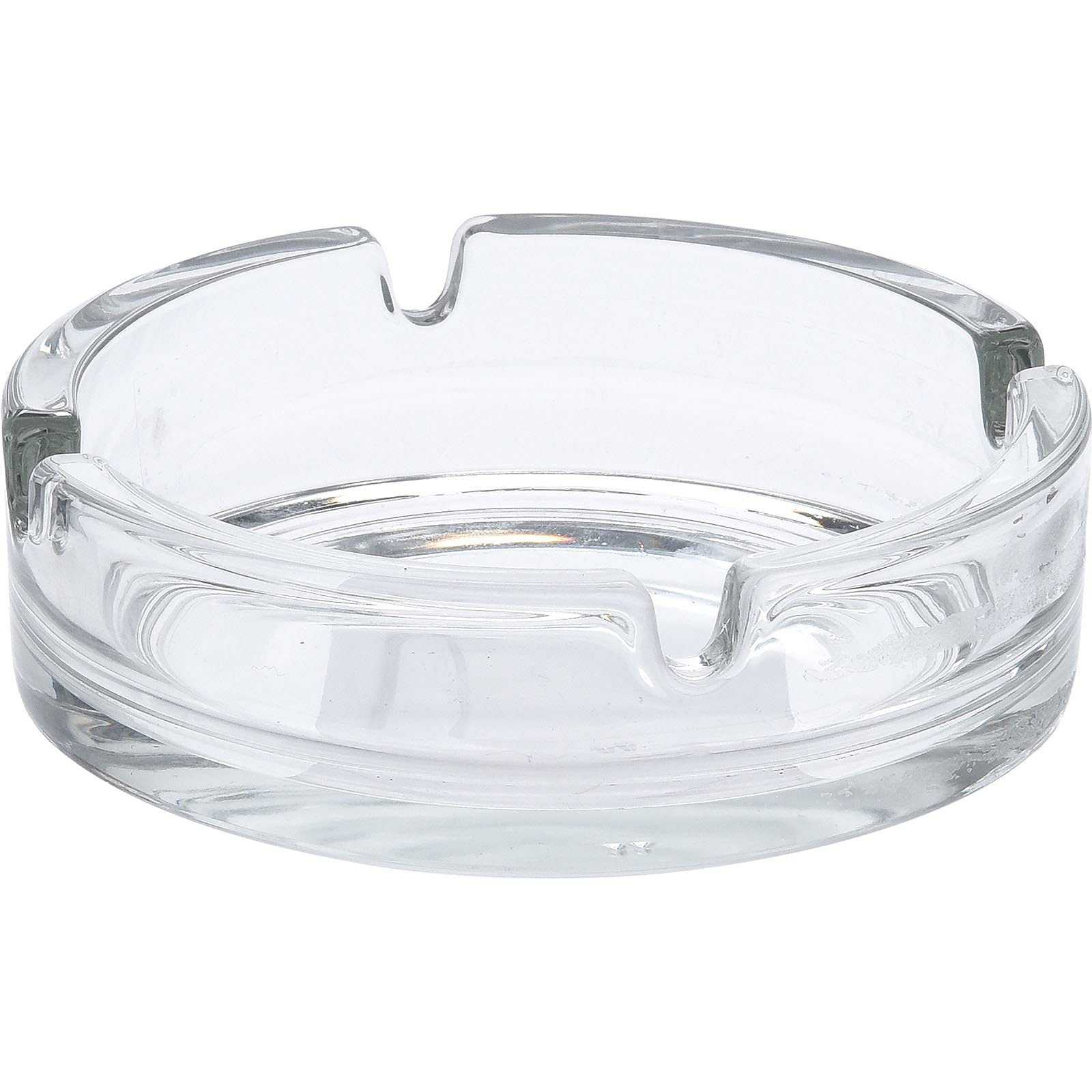 ABRUS® Pack of 1 Ashtray for Cigarettes | Portable Decorative Glass Ashtray Indoor/Outdoor | Round Cigar Cigarette Table Top Ashtrays