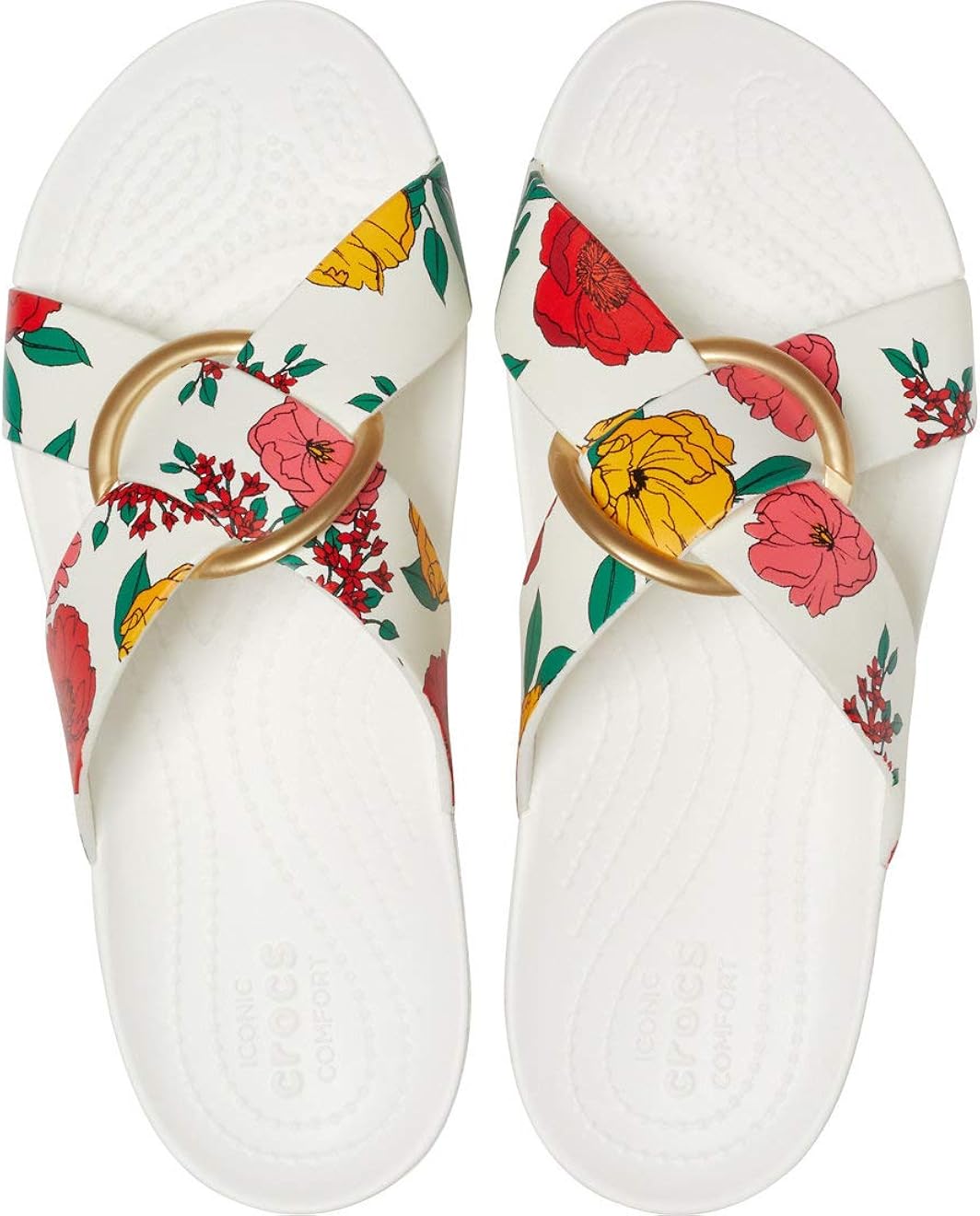  | Crocs Women's Serena Cross-Band Slide Comfortable Summer Sandals | Slides
