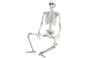 Abakuku 36" Halloween Skeleton Decorations,Human Bones for Halloween Party with Movable Joints,for Haunted Houses, Front Lawn, Graveyard Props