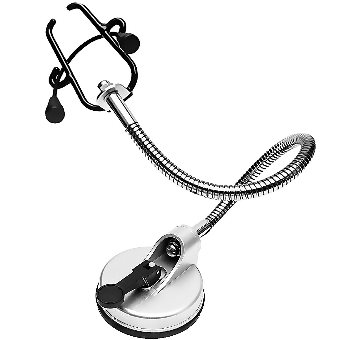 Hands Free Hair Dryer Holder Patented Blow Drying Wall