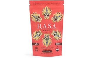RASA Cacao – Adaptogenic Mushroom Coffee Alternative | Vegan, Keto, Whole 30, Ayurveda Wellness Tonic with Chaga + Reishi (8 oz. / 30 Servings)