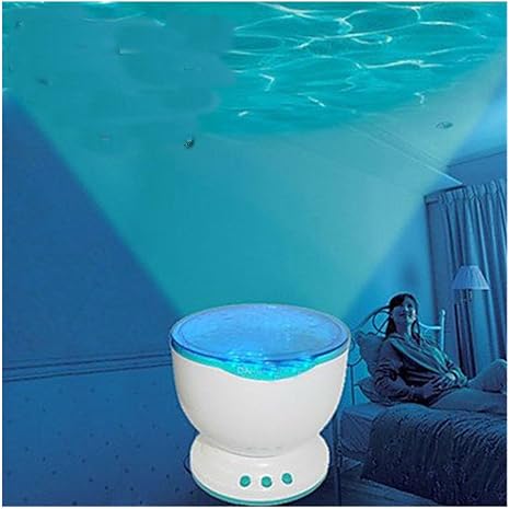 LED Calming Autism Sensory Proyector de luz juguete relax azul ...