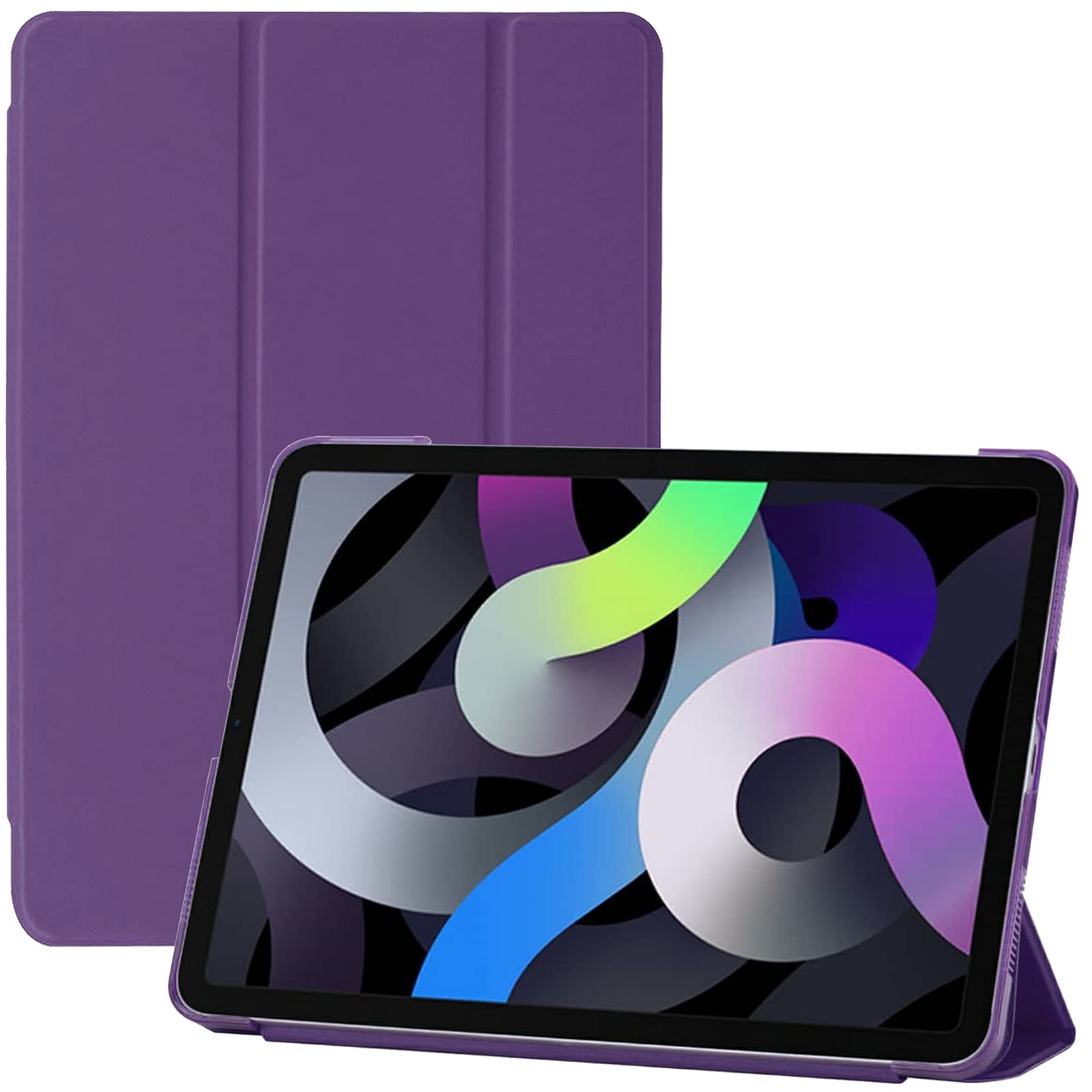 For Apple iPad Pro 11 2018 A1980/1934 Smart case Magnetic Stand cover with Wake/Sleep (Purple)