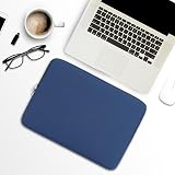 RAINYEAR Laptop Sleeve Case 13.3 Inch Navy Blue Protective Zipper Bag view 5