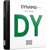 Thomastik Infeld Dynamo String Set for Violin - Synthetic Core and Carbon Steel Vibrating Violin Strings - Professional Strings - DY100 - 12.8 Inches