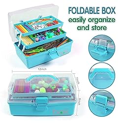 TERGOO 12in Three-Layer Multipurpose Storage Box