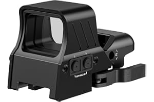 MidTen 1X22X33 Red Green Dot Sight 4 Reticles Reflex Sight Quick Detach Mount 20mm Rail