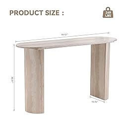 LKTART 55" MDF Console Table for Entryway, Narrow