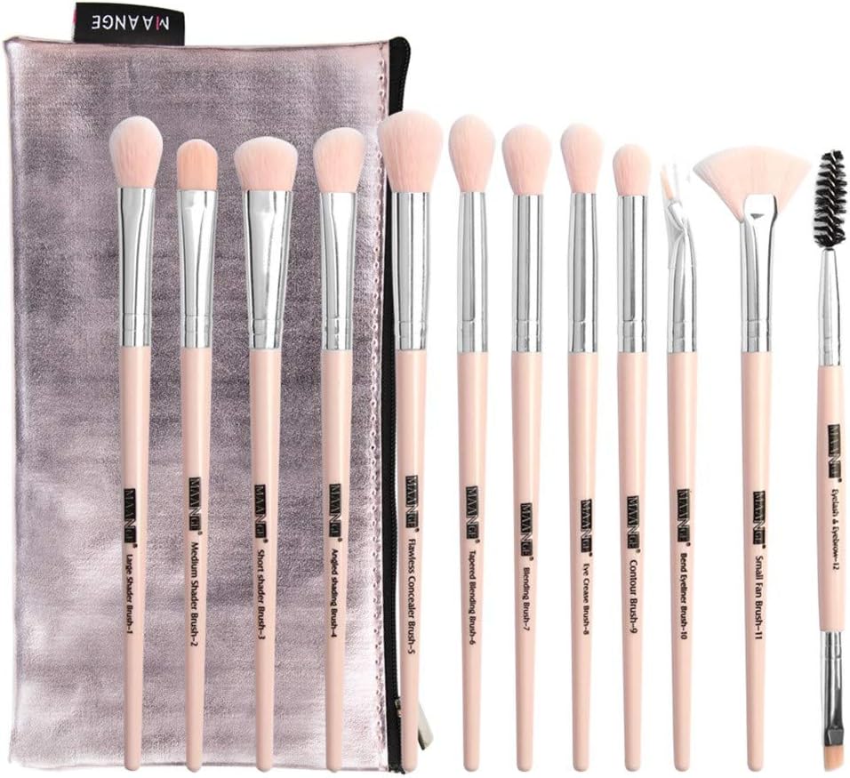 12 Pcs Makeup Eye Shadow Brush Highlighter Brush Makeup Brush Set
