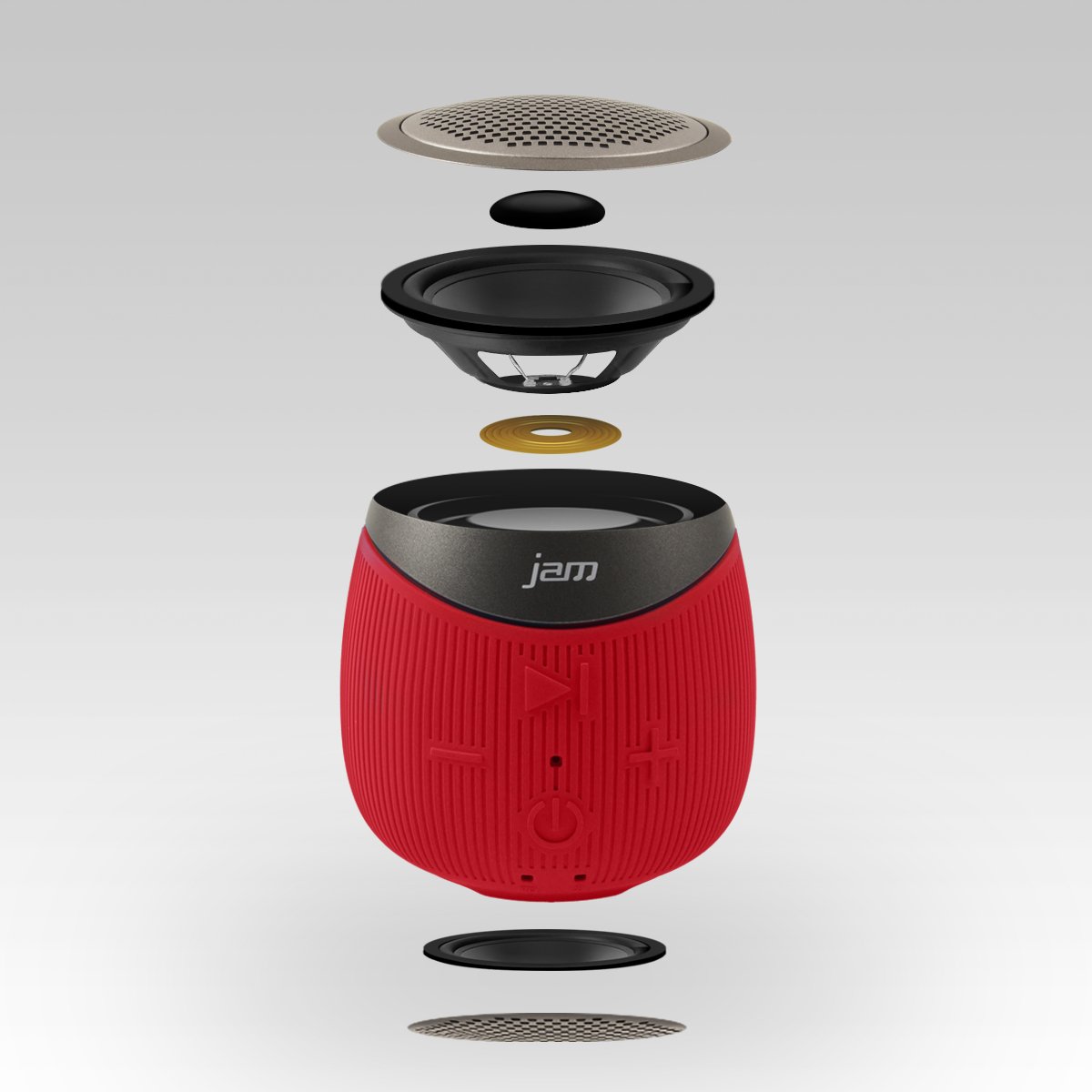 Altoparlanti Blu gommato Jam Double Down Cassa altoparlante Wireless