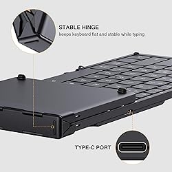 ProtoArc Foldable Bluetooth Keyboard, XK01 Folding