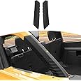 RT-TCZ for Bronco Roll Bar Cover D Pillar Protector Compatible with Ford Bronco 2021-Present 4 Door Black Exterior Accessories 2pcs(Not for Sport)