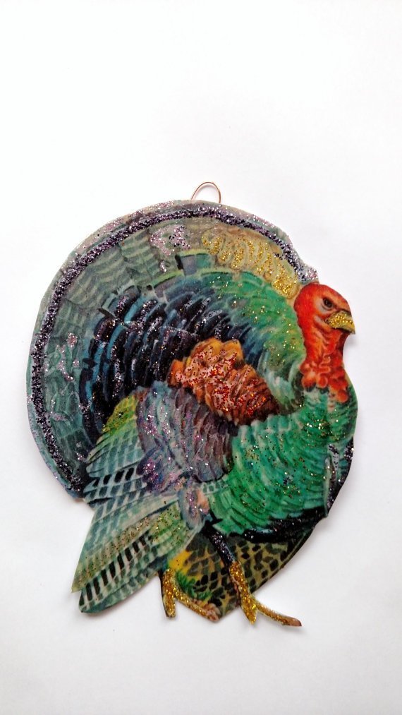 Thanksgiving Ornament Decoration Handsome Turkey Handmade