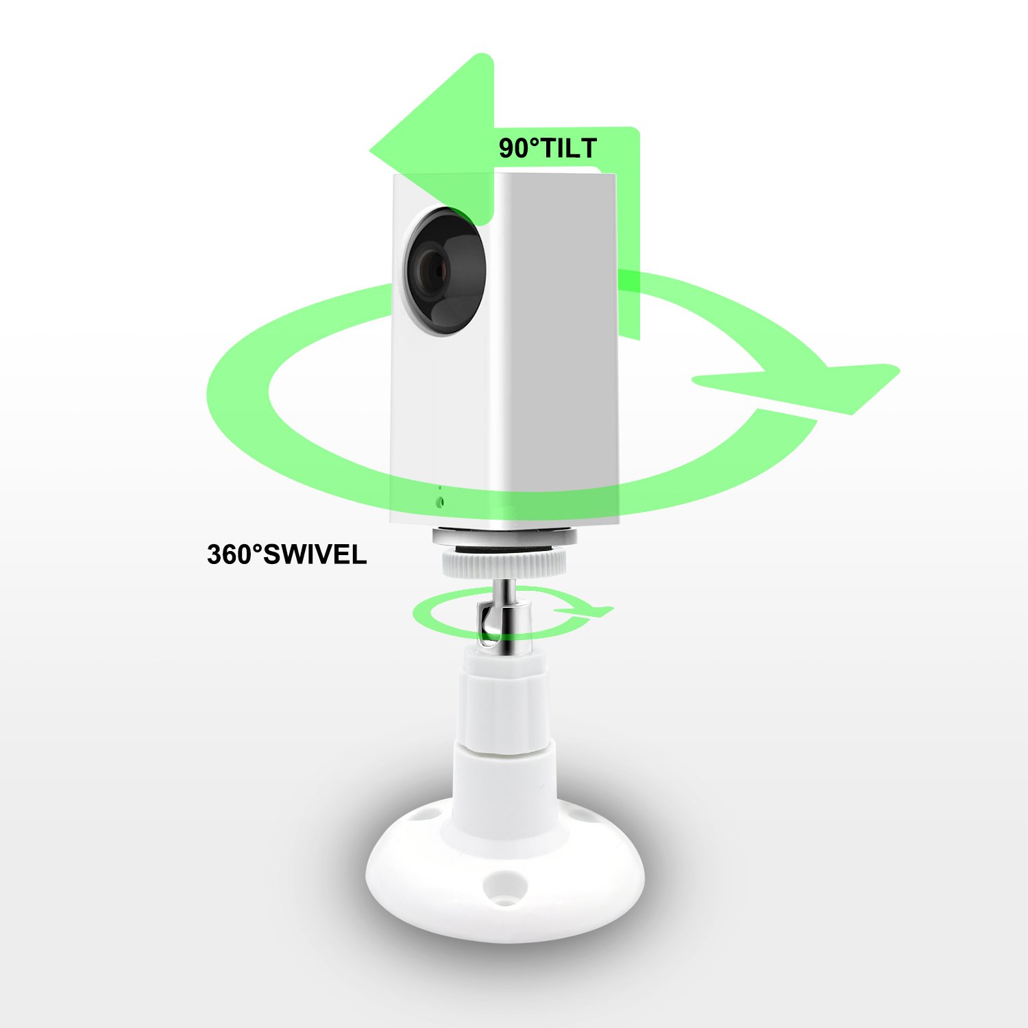 FASTSNAIL Wall Mount with 26FT Power Extension Charging Cable Compatible with Wyze Cam Pan,Mounting Kit Including Charging Cord Compatible with Wyze Cam Pan, Indoor and Outdoor Security Mount
