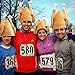 Simply Genius, 3 Pack, Plush Turkey Hats Thanksgiving Halloween Costume Holiday Trot Accessory
