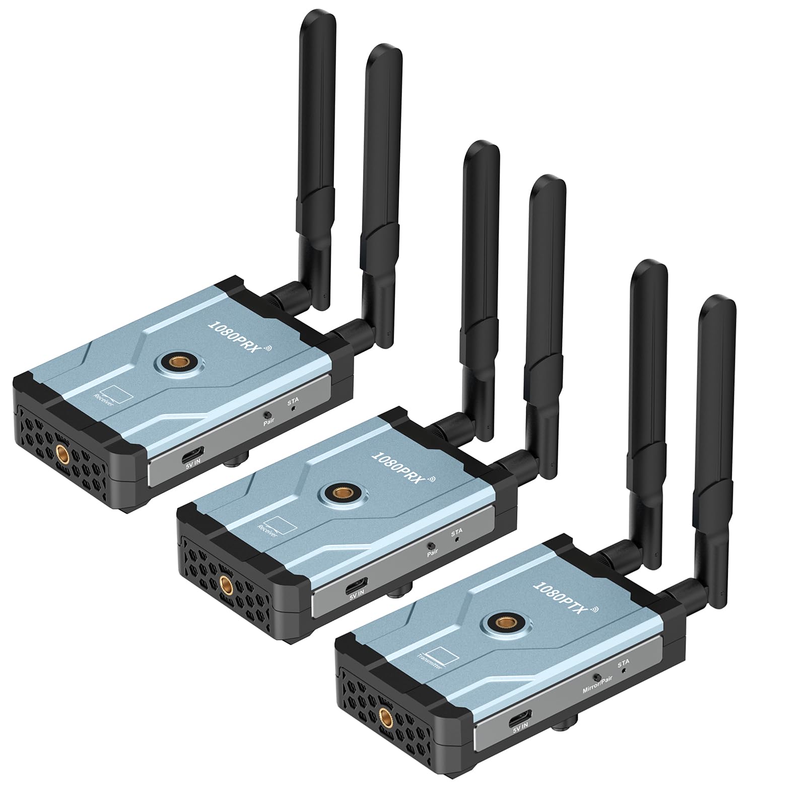 Photo 1 of TONGTION Wireless HDMI Transmitter and Receiver, Wireless HDMI Extender with Loop Out, 500m(1640ft) 5.8GHz 1080P for Streaming from DSLR,Laptop,Netflix,YouTube to TV/Projector