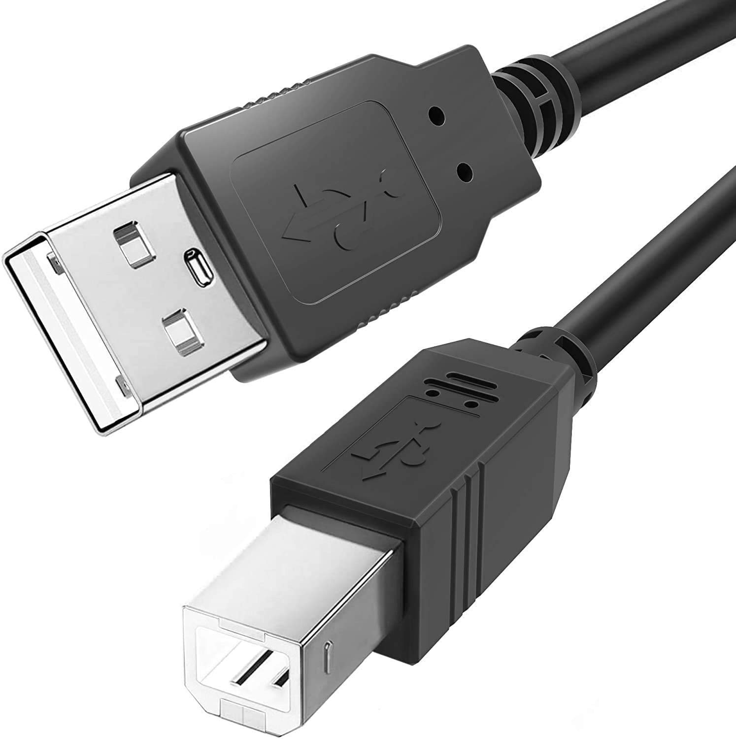 Ancable 7.5M USB B MIDI Cable for Instruments, Compatible with Piano, Midi Controller, Midi Keyboard, Audio Interface Recording, USB Microphone and More