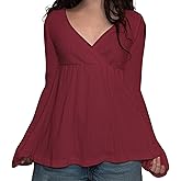 Sunloudy Women Y2K Babydoll Knit Tops Long Sleeve Lace Patchwork Low Cut Peplum Sweater Fairy Vintage 90s Coquette Blouse