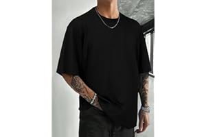 Mens Basic Loose Short Sleeve Crew Neck T Shirt Fashion Casual Versatile All Season Beach Vacation Soft Top