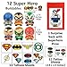 The Amazing DC Superhero Party Favor Pack (Buildables & Large Tattoos)