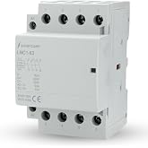 Shopcorp 4 Pole AC Contactor 120V Coil 63 Amp Normally Open, DIN Rail | IEC 400V Lighting Contactor 110/120VAC Coil, Motor Load 40A, Lighting Load 60A, Silent Operation
